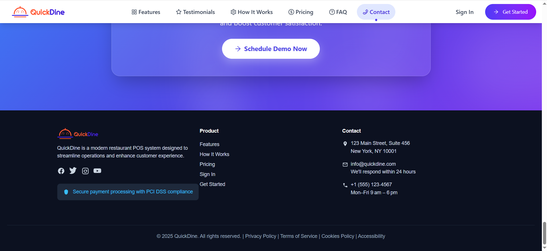 Footer Settings Applied