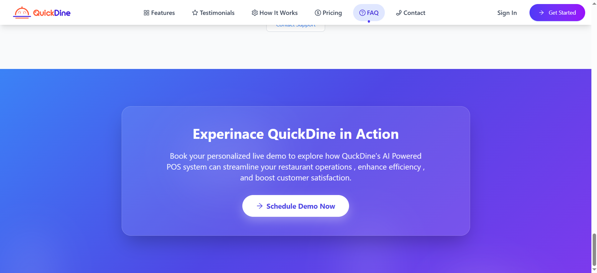 Call to Action Settings Applied