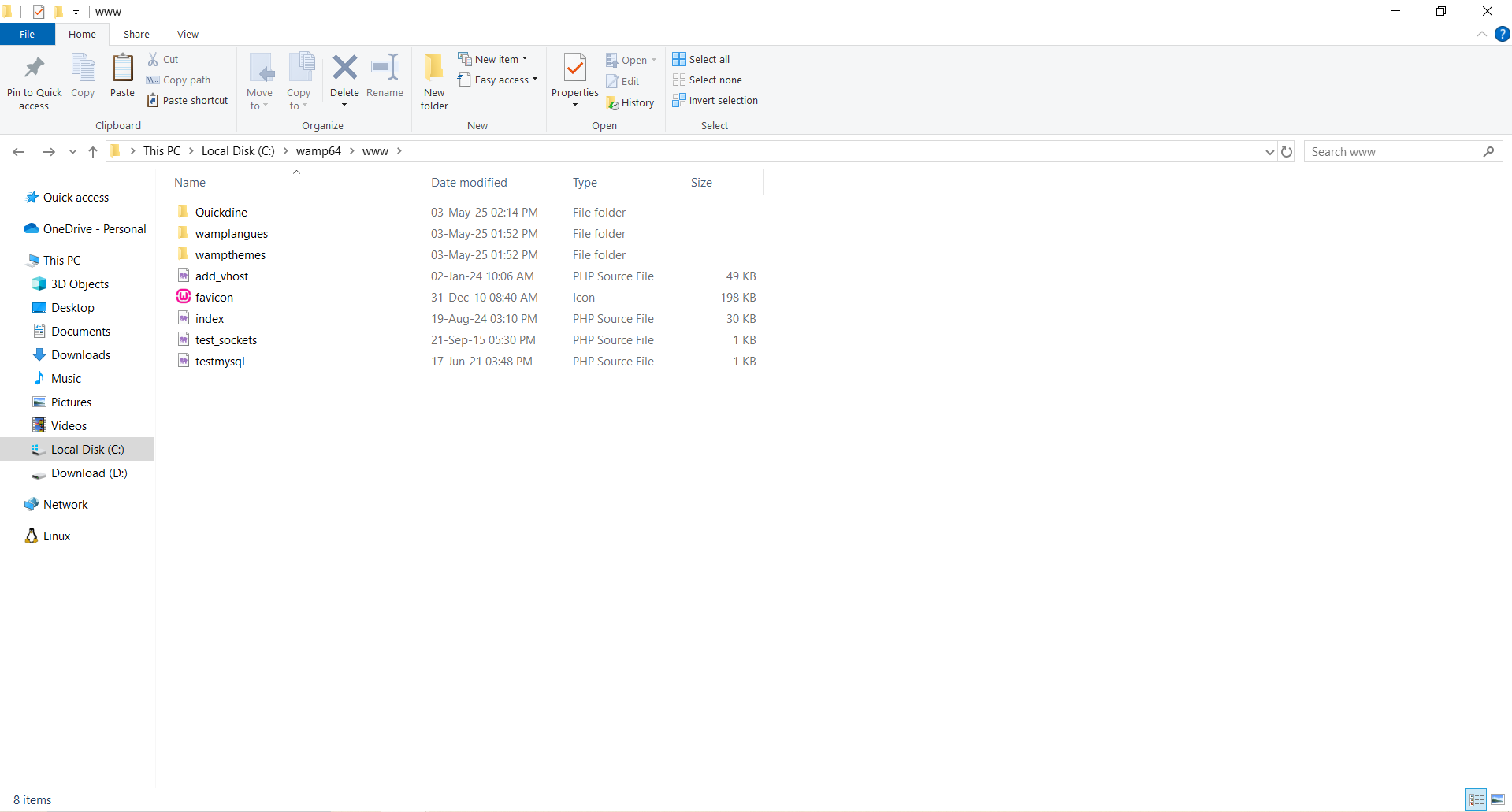 Create Project Folder