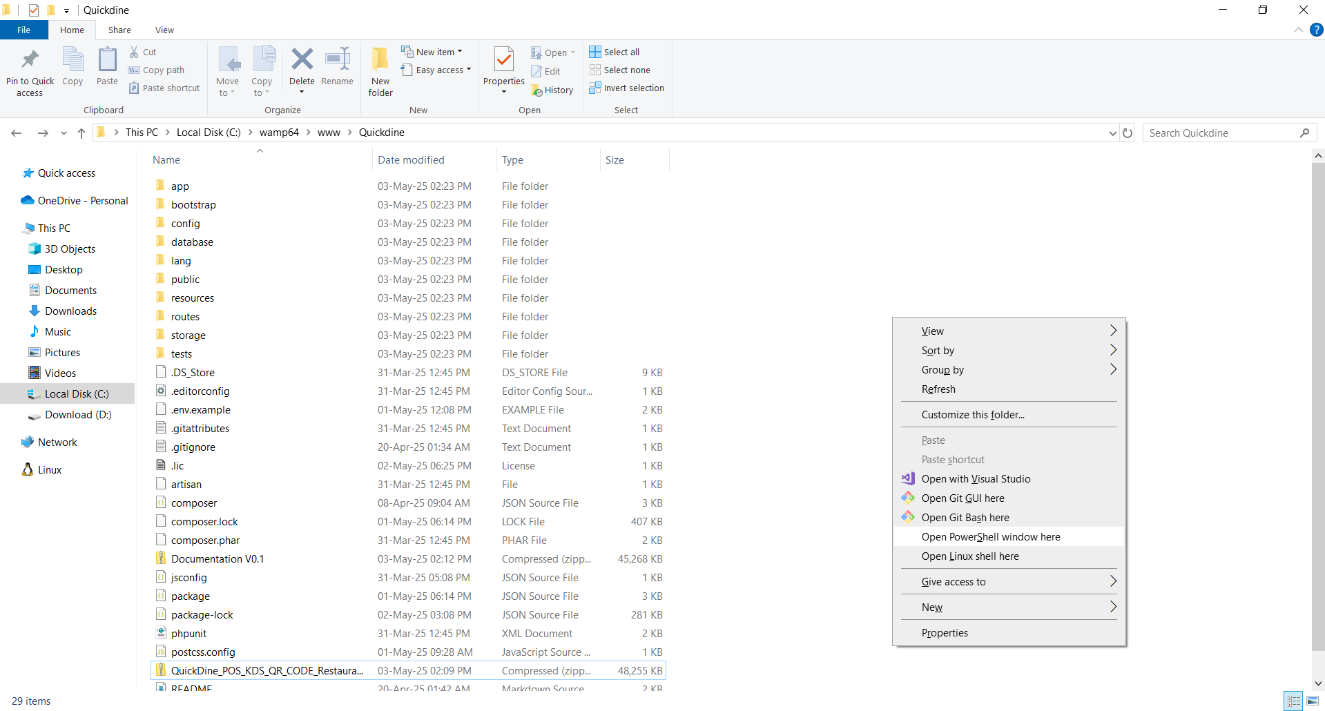 Open PowerShell Window