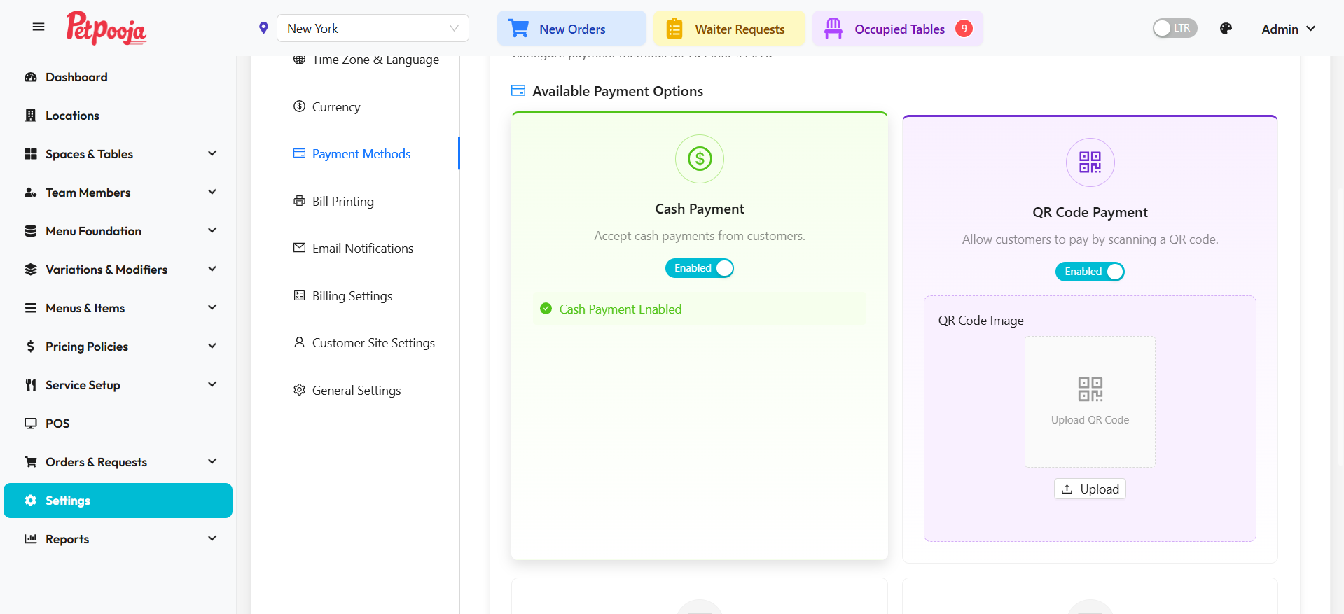 QR Code Payment Configuration in Tably